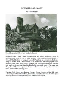 Dewsall Lodge History Cover