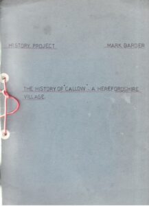 Mark Barber's History of Callow